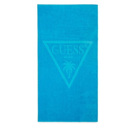 Ręcznik plażowy Guess E4GZ03 SG00L Niebieski ze sklepu eobuwie.pl w kategorii Ręczniki - zdjęcie 168960634
