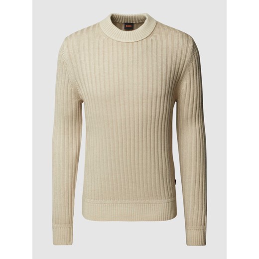 Sweter z dzianiny z efektem melanżu model ‘Kriben’ ze sklepu Peek&Cloppenburg  w kategorii Swetry męskie - zdjęcie 168962714
