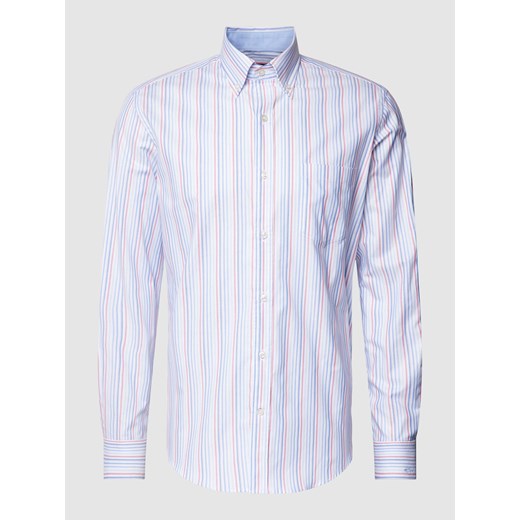Koszula casualowa o kroju slim fit z wzorem w paski ze sklepu Peek&Cloppenburg  w kategorii Koszule męskie - zdjęcie 168962744