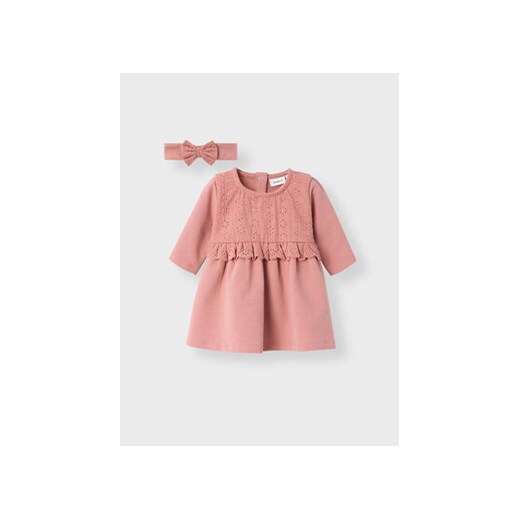 NAME IT Sukienka codzienna Babett 13230691 Różowy Regular Fit ze sklepu MODIVO w kategorii Sukienki niemowlęce - zdjęcie 168971604