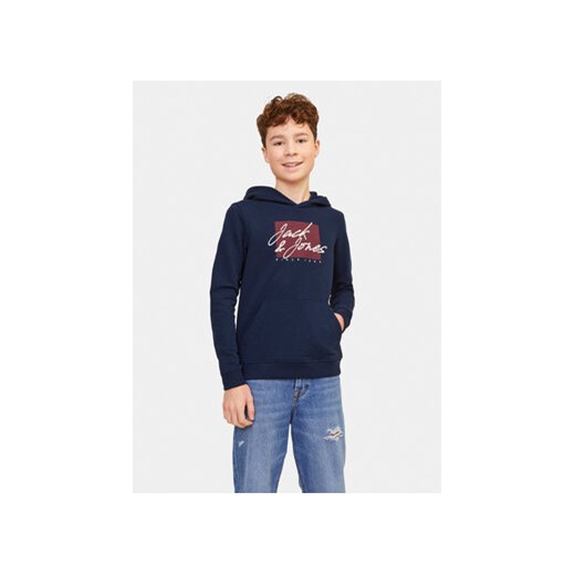 Jack&Jones Junior Bluza Zuri 12249874 Granatowy Standard Fit ze sklepu MODIVO w kategorii Bluzy chłopięce - zdjęcie 168971744