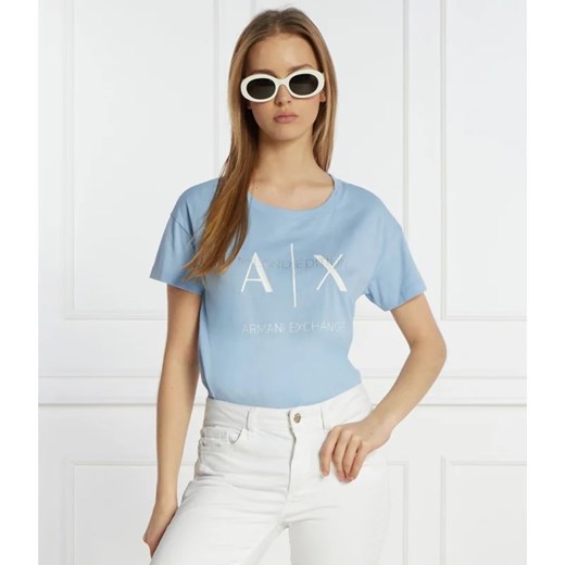 Armani Exchange T-shirt | Regular Fit ze sklepu Gomez Fashion Store w kategorii Bluzki damskie - zdjęcie 168972180