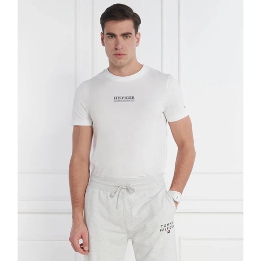T-shirt męski biały Tommy Hilfiger z napisami