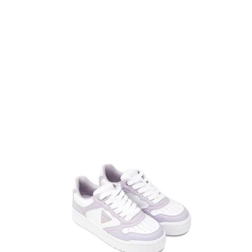 Buty sportowe damskie Guess z tworzywa sztucznego białe na platformie 