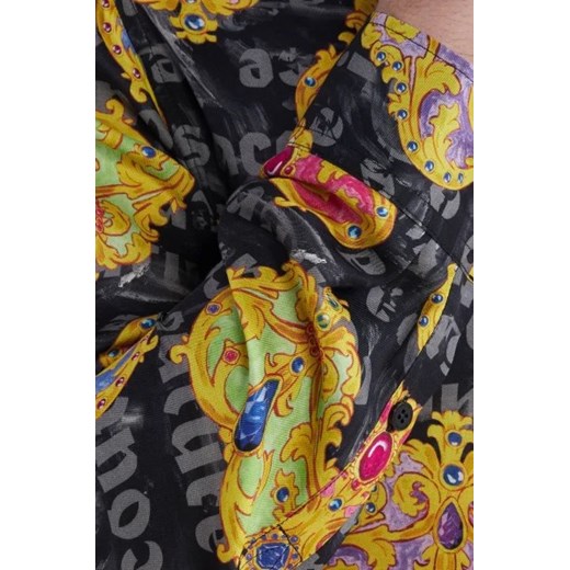 Koszula męska Versace Jeans z wiskozy z klasycznym kołnierzykiem
