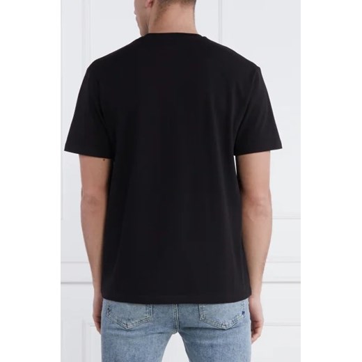 T-shirt męski Just Cavalli w nadruki czarny z krótkimi rękawami