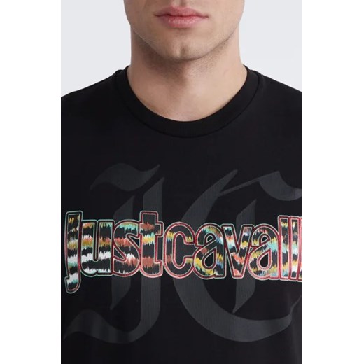 Just Cavalli t-shirt męski wiosenny z krótkimi rękawami