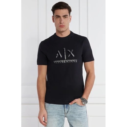 T-shirt męski Armani Exchange z bawełny z krótkim rękawem