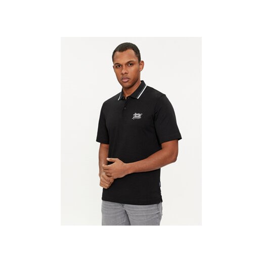 Jack&Jones Polo Trevor 12228781 Czarny Standard Fit ze sklepu MODIVO w kategorii T-shirty męskie - zdjęcie 168974082