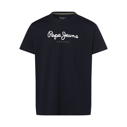 Pepe Jeans Koszulka męska - Eggo N Mężczyźni Bawełna granatowy nadruk ze sklepu vangraaf w kategorii T-shirty męskie - zdjęcie 168975111
