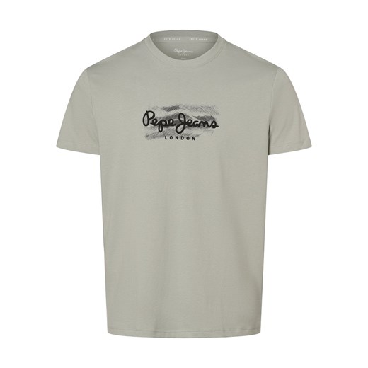 Pepe Jeans Koszulka męska - Castle Mężczyźni Bawełna miętowy nadruk ze sklepu vangraaf w kategorii T-shirty męskie - zdjęcie 168975194