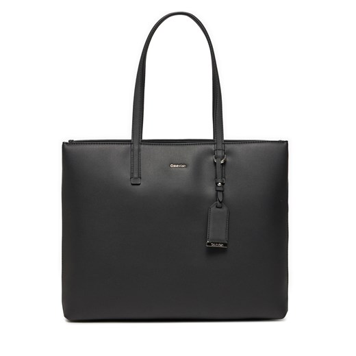 Torebka Calvin Klein Ck Must Shopper Md_Pu/Nubuck K60K611677 Ck Black BEH ze sklepu eobuwie.pl w kategorii Torby Shopper bag - zdjęcie 168975974