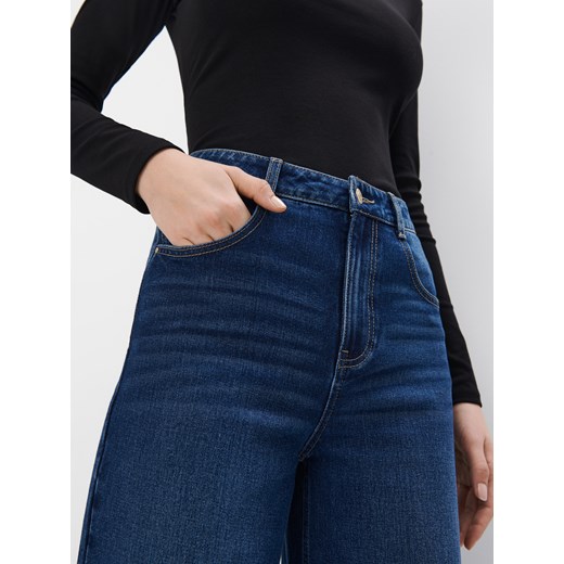 Jeansy damskie granatowe Mohito 