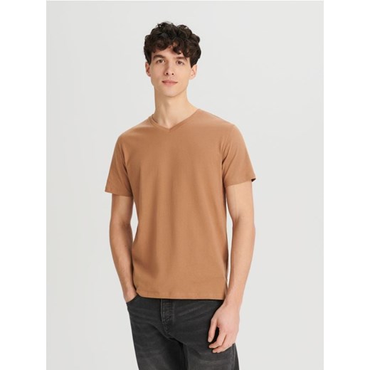 Sinsay - Koszulka - brązowy ze sklepu Sinsay w kategorii T-shirty męskie - zdjęcie 168977110