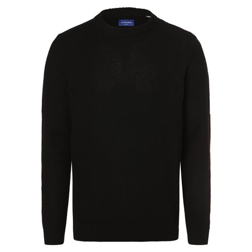 Jack & Jones Sweter - JORBrody Mężczyźni Bawełna czarny jednolity ze sklepu vangraaf w kategorii Swetry męskie - zdjęcie 168977244