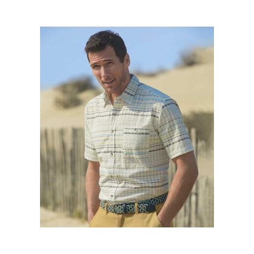 Koszula w paski z gofrowanej tkaniny ze sklepu Atlas For Men w kategorii Koszule męskie - zdjęcie 168977692