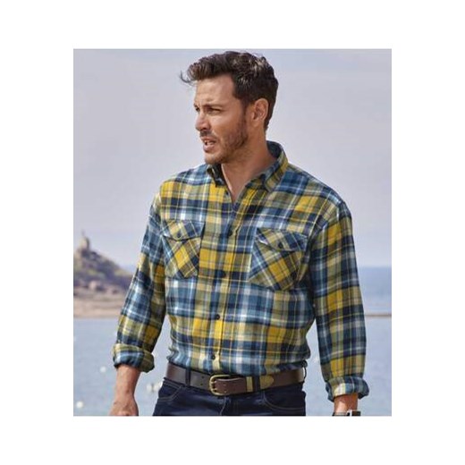 Flanelowa koszula w kratę ze sklepu Atlas For Men w kategorii Koszule męskie - zdjęcie 168977710