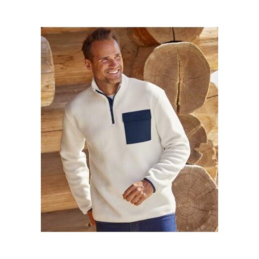 Sweter z polaru i z kożuszkiem sherpa Atlas For Men L Atlas For Men