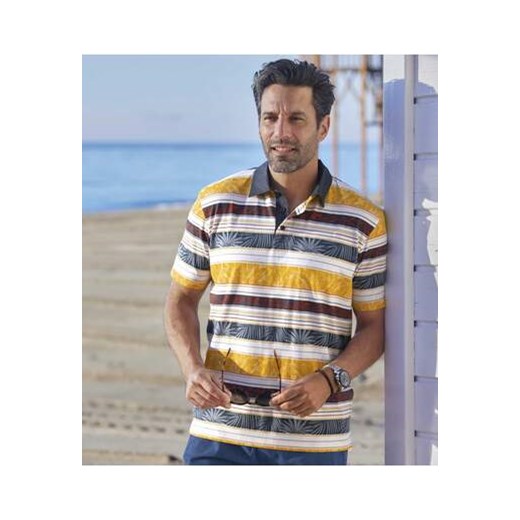 Dżersejowe polo w paski Korynt ze sklepu Atlas For Men w kategorii T-shirty męskie - zdjęcie 168977863