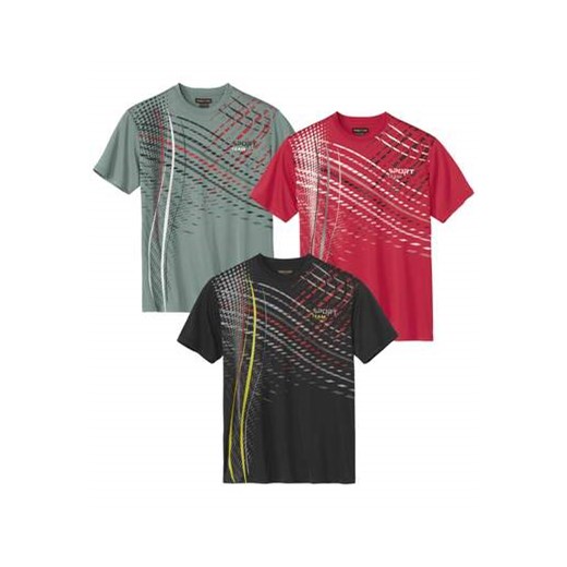 Zestaw 3 koszulek Sport ze sklepu Atlas For Men w kategorii T-shirty męskie - zdjęcie 168977941