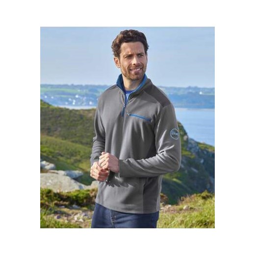 Dwukolorowy sweter z polaru ze sklepu Atlas For Men w kategorii Swetry męskie - zdjęcie 168977964