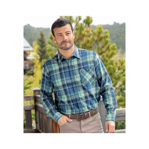 Flanelowa koszula w kratę ze sklepu Atlas For Men w kategorii Koszule męskie - zdjęcie 168978073