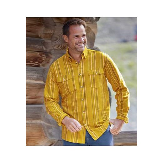 Fantazyjna, flanelowa koszula w paski ze sklepu Atlas For Men w kategorii Koszule męskie - zdjęcie 168978140