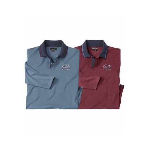 Zestaw 2 polo z dżerseju Montain ze sklepu Atlas For Men w kategorii T-shirty męskie - zdjęcie 168978171
