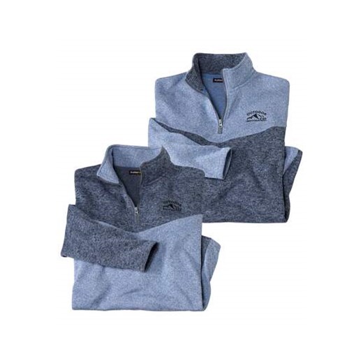 Zestaw 2 bluz z moltonu Atlas ze sklepu Atlas For Men w kategorii Bluzy męskie - zdjęcie 168978193