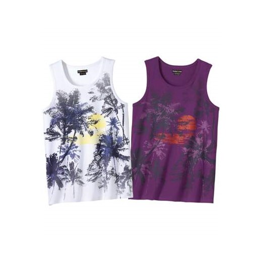 Zestaw 2 koszulek bez rękawów Pacific Sunset ze sklepu Atlas For Men w kategorii T-shirty męskie - zdjęcie 168978323