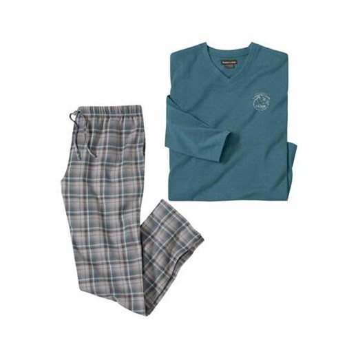 Dwumateriałowa piżama ze sklepu Atlas For Men w kategorii Piżamy męskie - zdjęcie 168978382