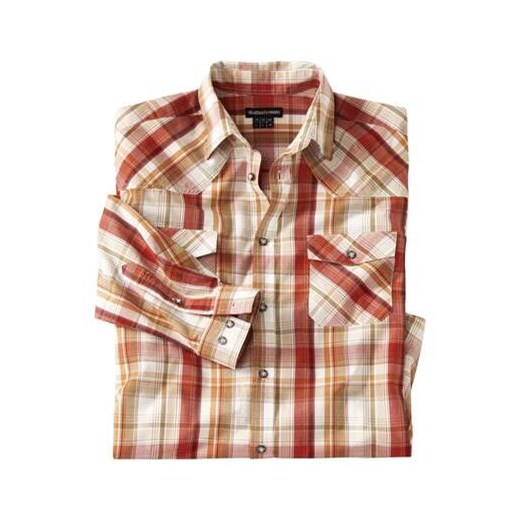 Popelinowa koszula w kratę ze sklepu Atlas For Men w kategorii Koszule męskie - zdjęcie 168978404