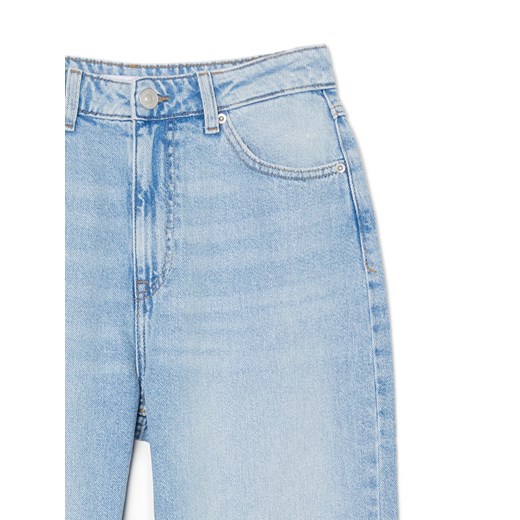 Jeansy damskie niebieskie Cropp na wiosnę casual 