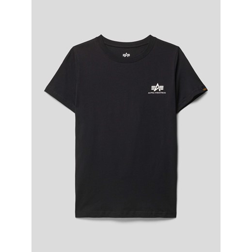 T-shirt z nadrukiem z logo ze sklepu Peek&Cloppenburg  w kategorii T-shirty chłopięce - zdjęcie 168979610