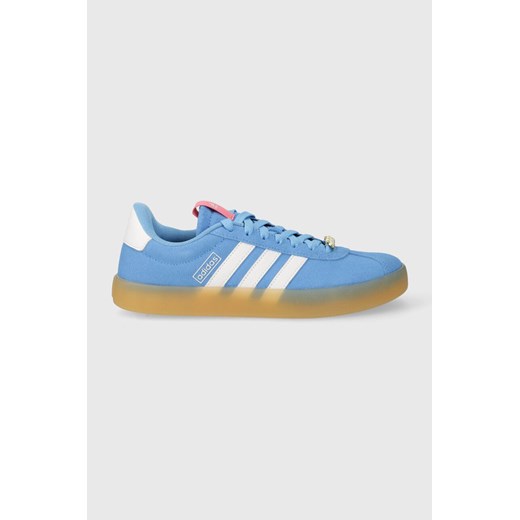 adidas sneakersy zamszowe COURT kolor niebieski ID9074 ze sklepu ANSWEAR.com w kategorii Buty sportowe damskie - zdjęcie 168982024