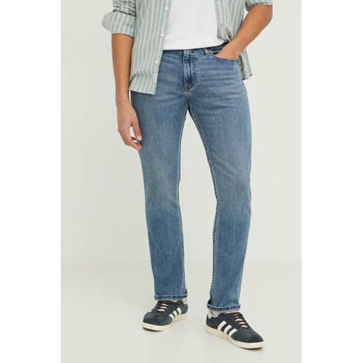 Hollister Co. jeansy męskie kolor niebieski ze sklepu ANSWEAR.com w kategorii Jeansy męskie - zdjęcie 168982460