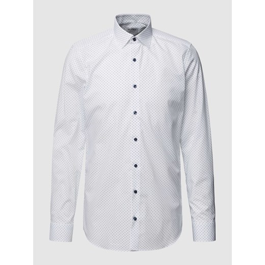 Koszula biznesowa o kroju body fit ze wzorem na całej powierzchni model ‘New York’ ze sklepu Peek&Cloppenburg  w kategorii Koszule męskie - zdjęcie 168982934