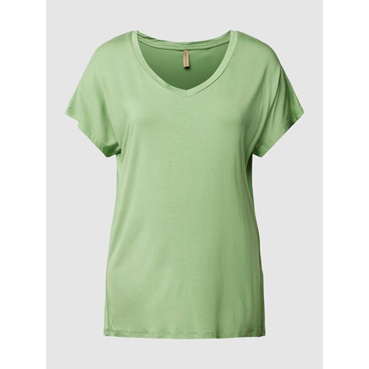 T-shirt z dekoltem w serek model ‘Marica’ ze sklepu Peek&Cloppenburg  w kategorii Bluzki damskie - zdjęcie 168983160