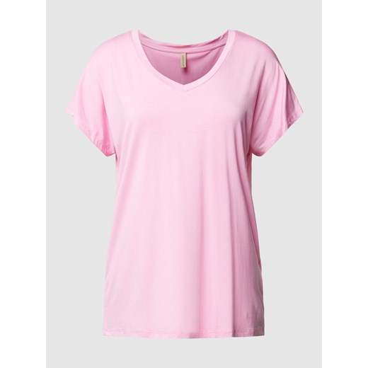 T-shirt z dekoltem w serek model ‘Marica’ ze sklepu Peek&Cloppenburg  w kategorii Bluzki damskie - zdjęcie 168983451