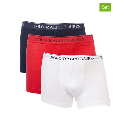 POLO RALPH LAUREN Bokserki (3 pary) w kolorze białym, czerwonym i granatowym Polo Ralph Lauren S okazja Limango Polska