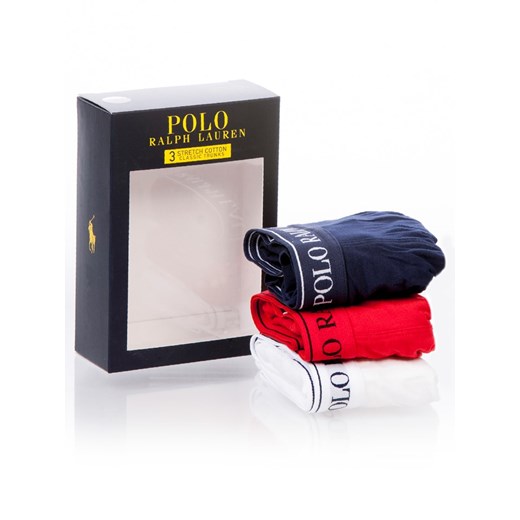 POLO RALPH LAUREN Bokserki (3 pary) w kolorze białym, czerwonym i granatowym Polo Ralph Lauren S okazyjna cena Limango Polska