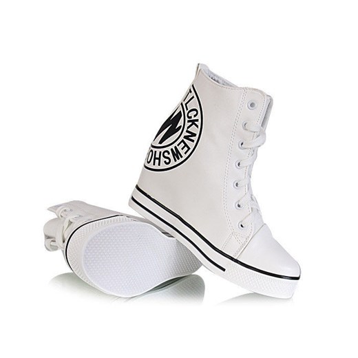Białe trampki sneakersy /C7-2 U271 pn3/ pantofelek24 szary oryginalne