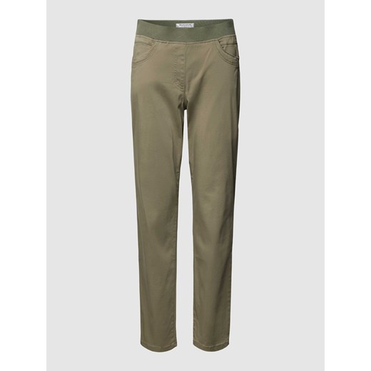 Spodnie o kroju slim fit z elastycznym pasem z logo model ‘Pamina Fun’ ze sklepu Peek&Cloppenburg  w kategorii Spodnie męskie - zdjęcie 168989202