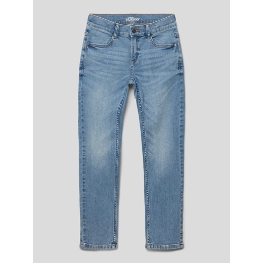 Jeansy o kroju regular fit z kieszeniami z tyłu ze sklepu Peek&Cloppenburg  w kategorii Spodnie chłopięce - zdjęcie 168989460
