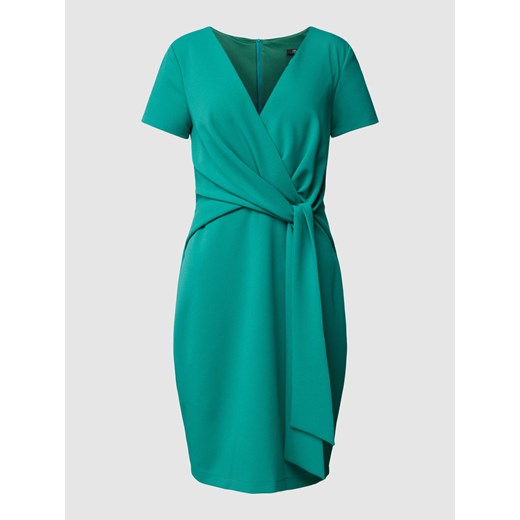 Sukienka koktajlowa o długości do kolan z wiązanym paskiem ze sklepu Peek&Cloppenburg  w kategorii Sukienki - zdjęcie 168989534