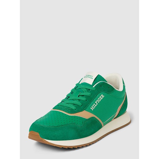 Buty sportowe męskie Tommy Hilfiger sznurowane zielone 