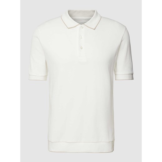 Koszulka polo o kroju regular fit z paskami w kontrastowym kolorze ze sklepu Peek&Cloppenburg  w kategorii T-shirty męskie - zdjęcie 168990204