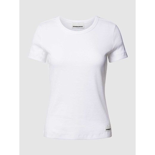 T-shirt z detalem z logo model ‘KARDAA’ ze sklepu Peek&Cloppenburg  w kategorii Bluzki damskie - zdjęcie 168990233