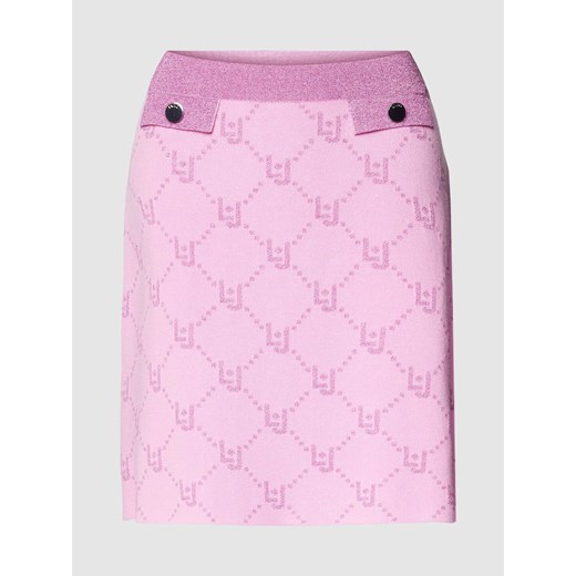 Spódnica mini ze wzorem z logo na całej powierzchni ze sklepu Peek&Cloppenburg  w kategorii Spódnice - zdjęcie 168990271