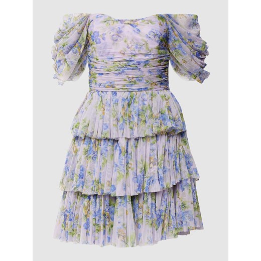 Sukienka koktajlowa o długości do kolan z kwiatowym nadrukiem ze sklepu Peek&Cloppenburg  w kategorii Sukienki - zdjęcie 168990872